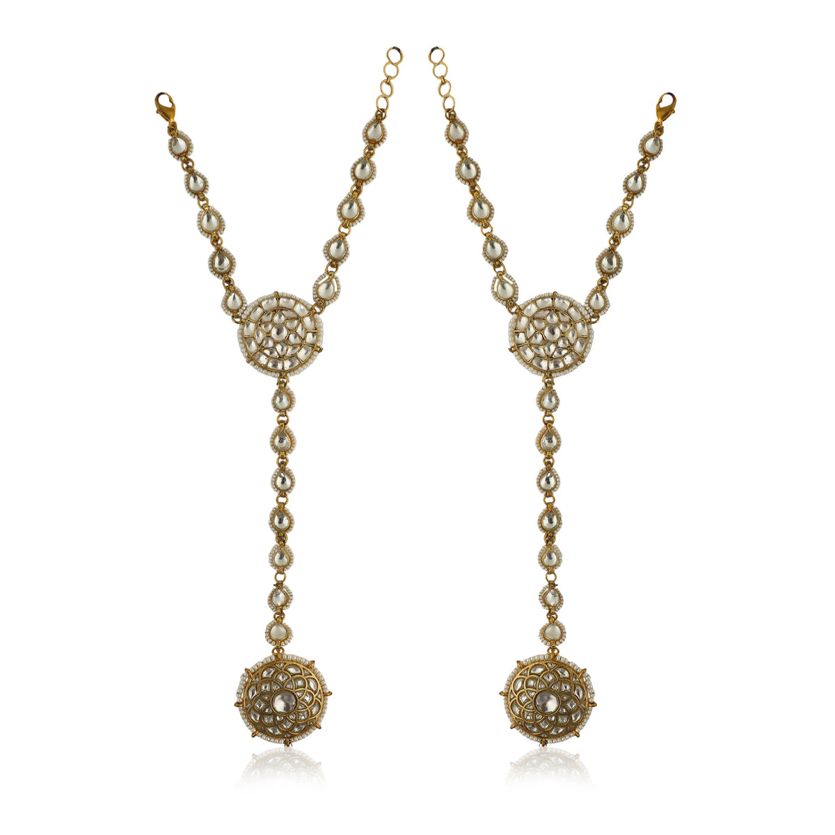 Traditional Hathful With Floral Round Design(Pair)