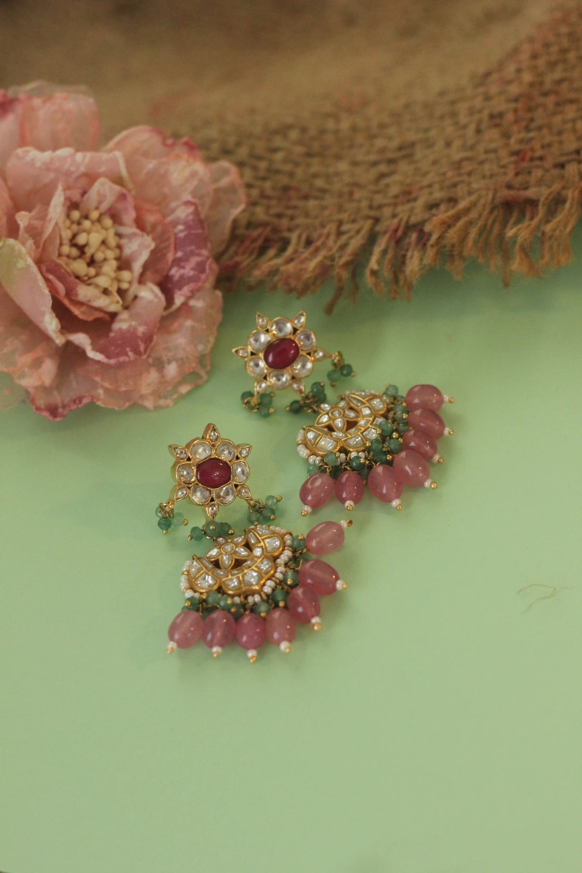 Elegant Gold plated Earrings set / wedding wear earrings
