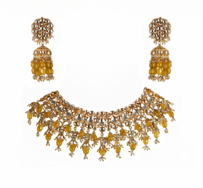 Full Neck Set With Jhumkis
