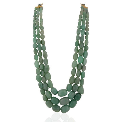 Three Layer Onyx Stone Beads Maala for men