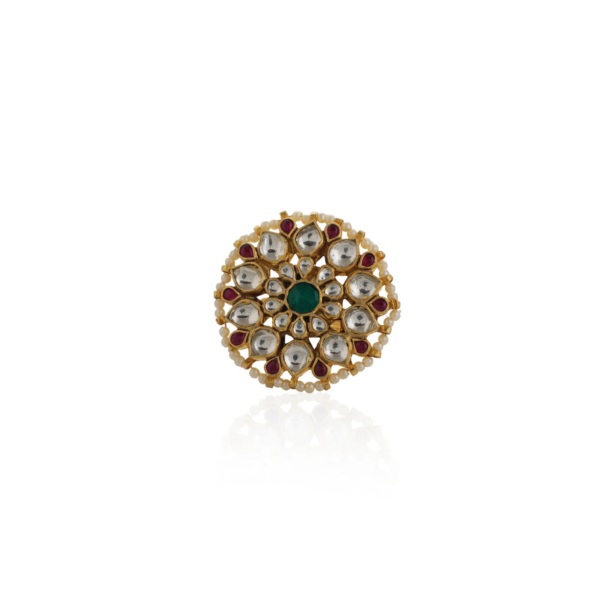 Pink & Green Flower Ring Wedding Wear /Bridal Special