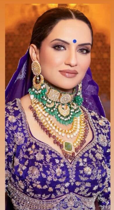 Indian Handcrafted Jadtar White & Mint Green Bridal Special Double Layered Necklace Set