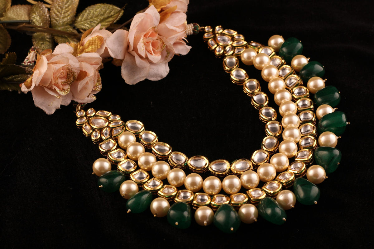 Kundan studded pearl Necklace