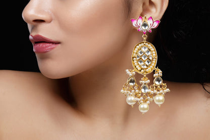 Traditiona Styled Pendant Set of pink florals