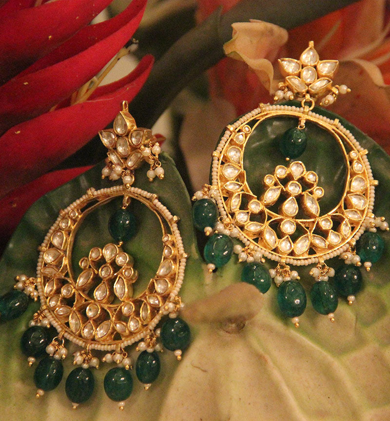 Stone Studded Chaand Baalis