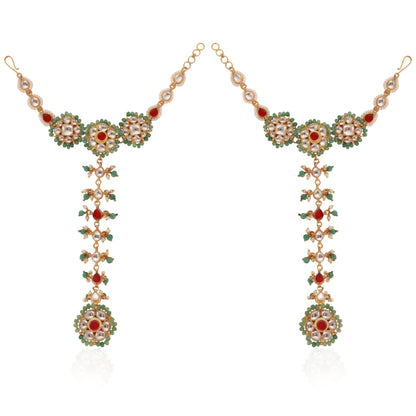Multicoloured Wedding Wear Hathphool(Pair)
