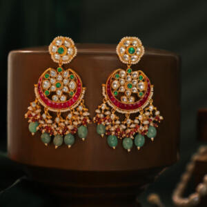 Traditioal ethnic chandbali earings