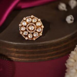 Moissanite adjustable ring