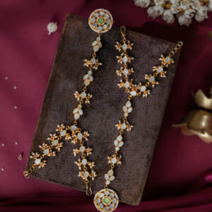 Mother of Pearl & Pearl Beaded Haath Phool
