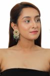 GREEN AND PURPLE WHITE JADTAR STONE NECKLACE SET