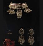 Multi colored jadtar studded Necklace set