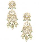 Pearls and Jadtar long Earrings