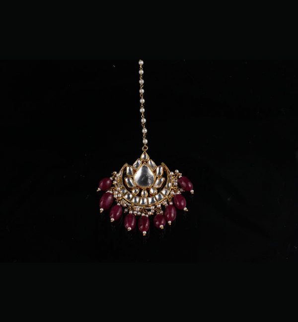 Pretty Kundan & Bridal Gold Plated Maang tikka for traditional looks