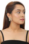 LIGHT PINK & WHITE BEADS EARRING