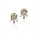 LIGHT PINK & WHITE BEADS EARRING