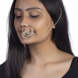 Stone studded nose ring