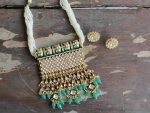 RAJWADI STYLE PENDANT NECKLACE WITH STUD EARRINGS