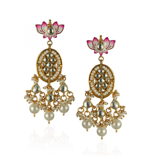 Traditiona Styled Pendant Set of pink florals