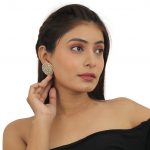 Choker set studded with jadtar stones beadded with pearl and pastel pink beads