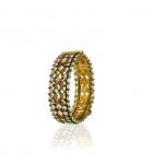 Multishaped jadtar and beads studded bangle