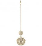jadtar and Beads studded Bridal Maang tikka Designs
