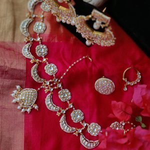 Golden Bridal Matha Patti Jewellery Design