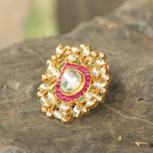 Stone Studded Bridal Ring