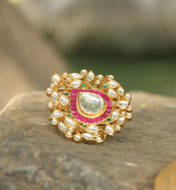 Stone Studded Bridal Ring