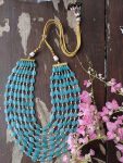 Sky Blue Color Bridal Mala Jewellery