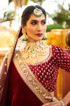 BRIDAL NECKLACE SET IN WHITE AND GREEN