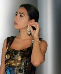 Earrings with long hangings