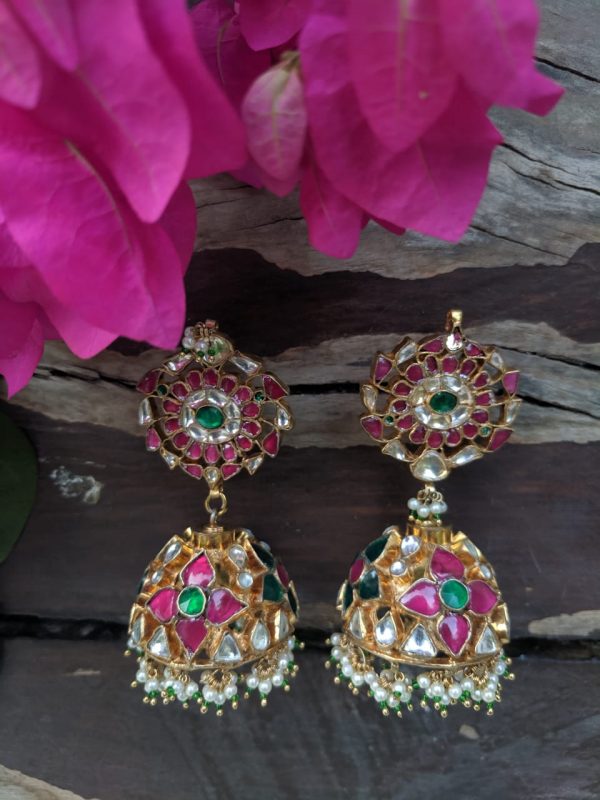 MULTICOLOUR JHUMKI EARRINGS